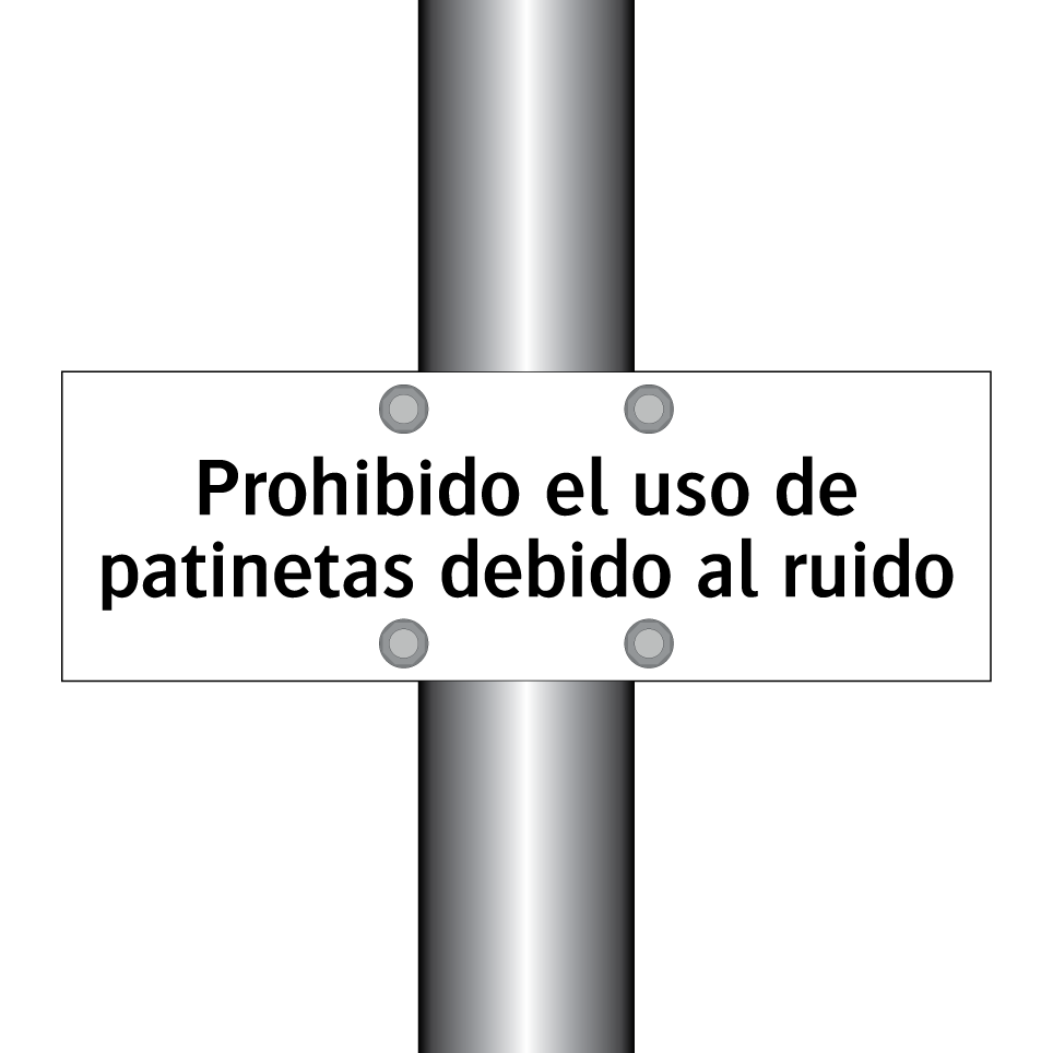 Prohibido el uso de patinetas debido al ruido