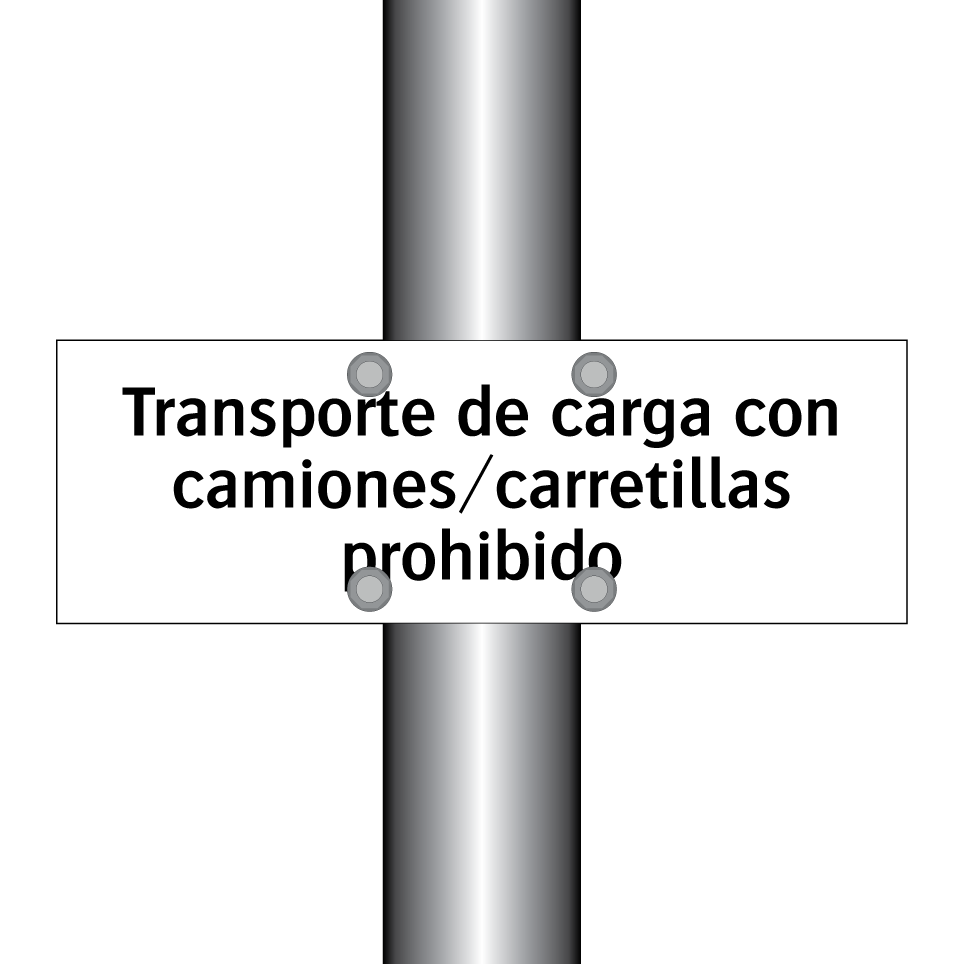 Transporte de carga con camiones/carretillas prohibido