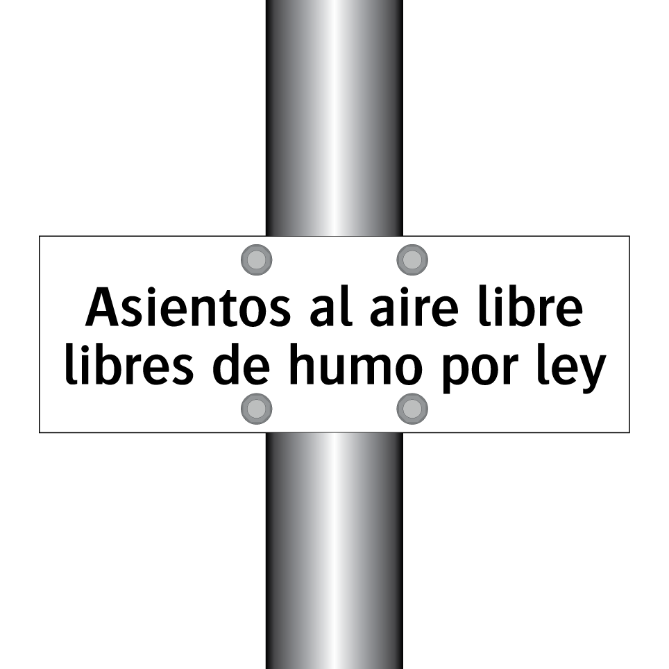 Asientos al aire libre libres de humo por ley