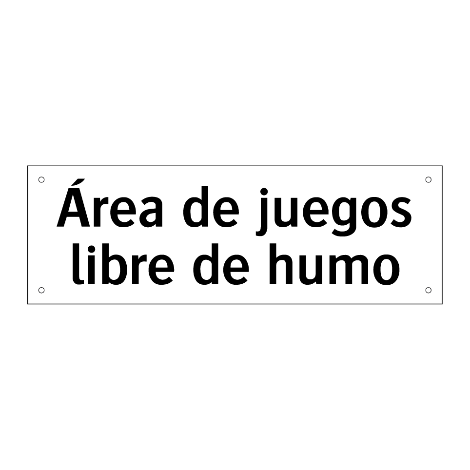Área de juegos libre de humo