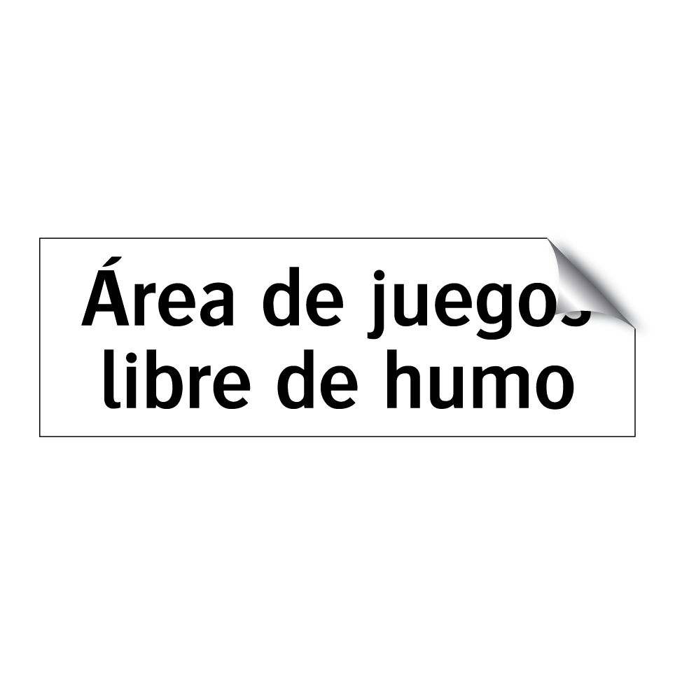 Área de juegos libre de humo