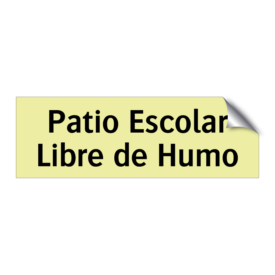 Patio Escolar Libre de Humo