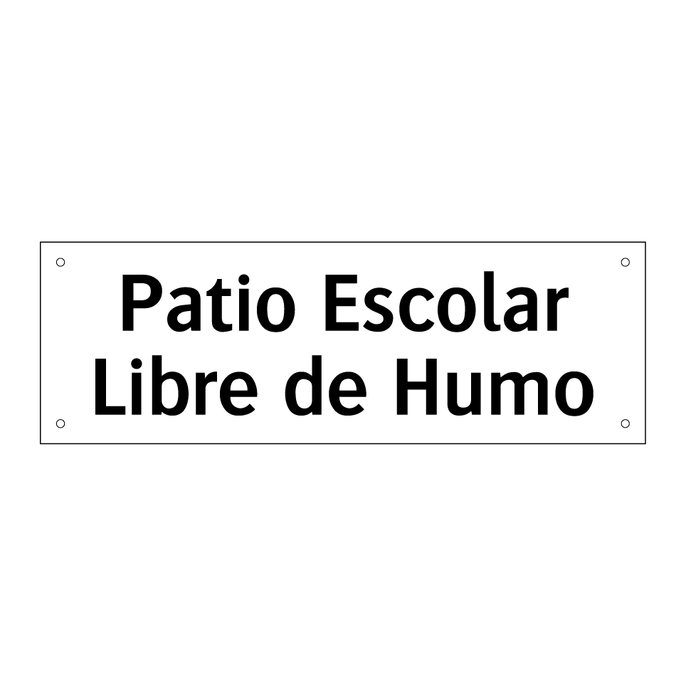 Patio Escolar Libre de Humo