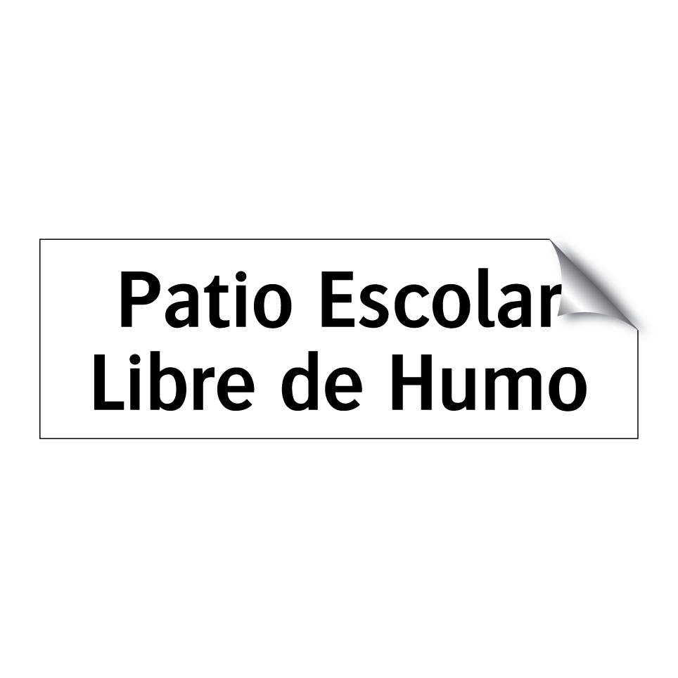 Patio Escolar Libre de Humo