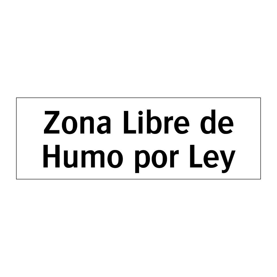 Zona Libre de Humo por Ley