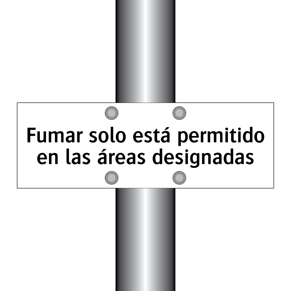 Fumar solo está permitido en las áreas designadas