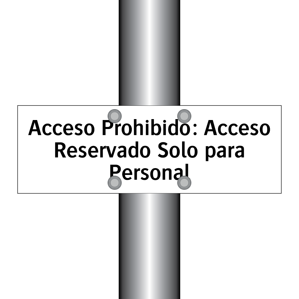 Acceso Prohibido: Acceso Reservado Solo para Personal