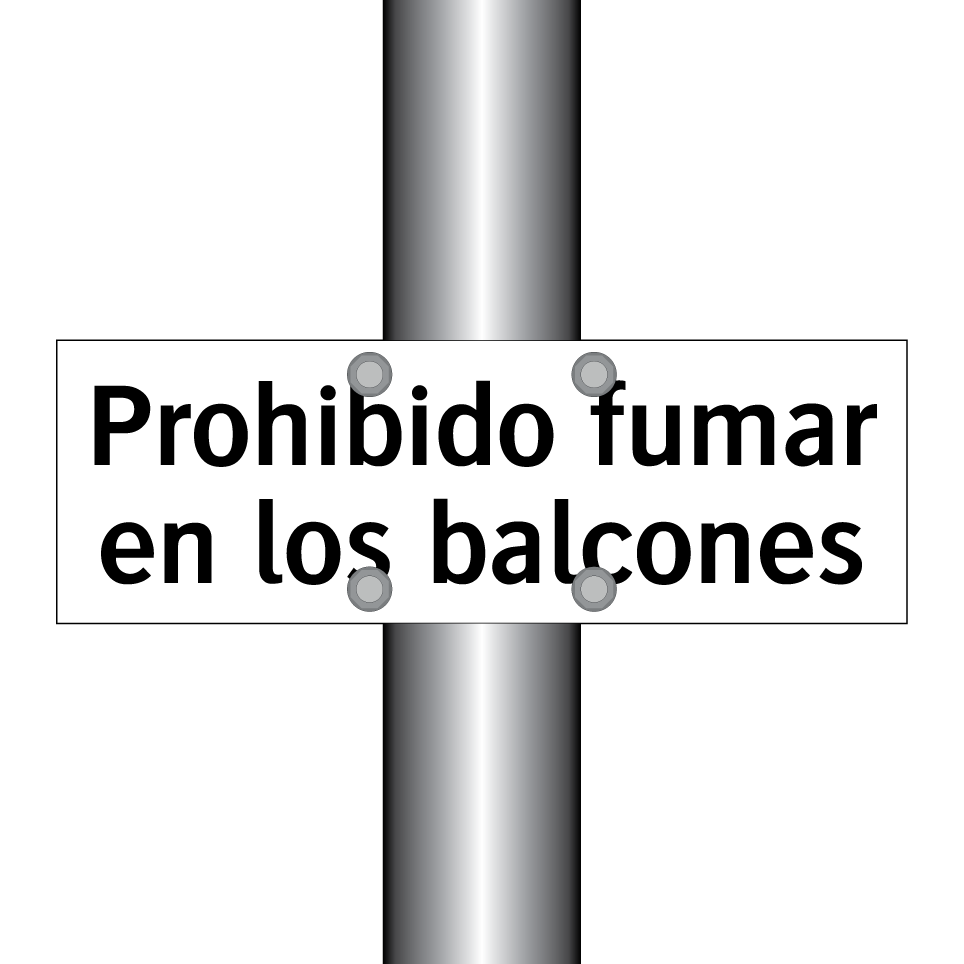 Prohibido fumar en los balcones