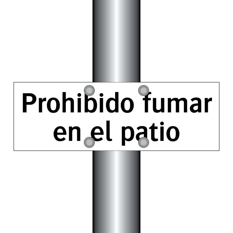 Prohibido fumar en el patio