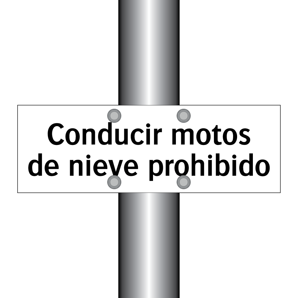 Conducir motos de nieve prohibido