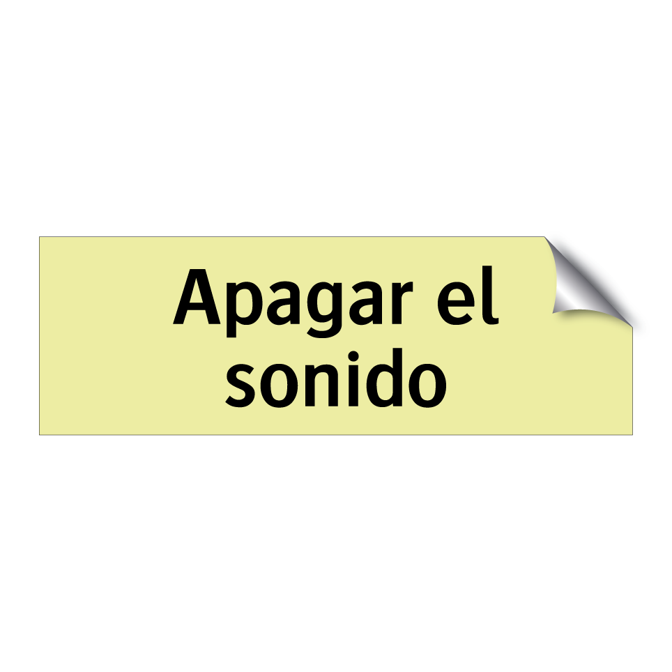 Apagar el sonido