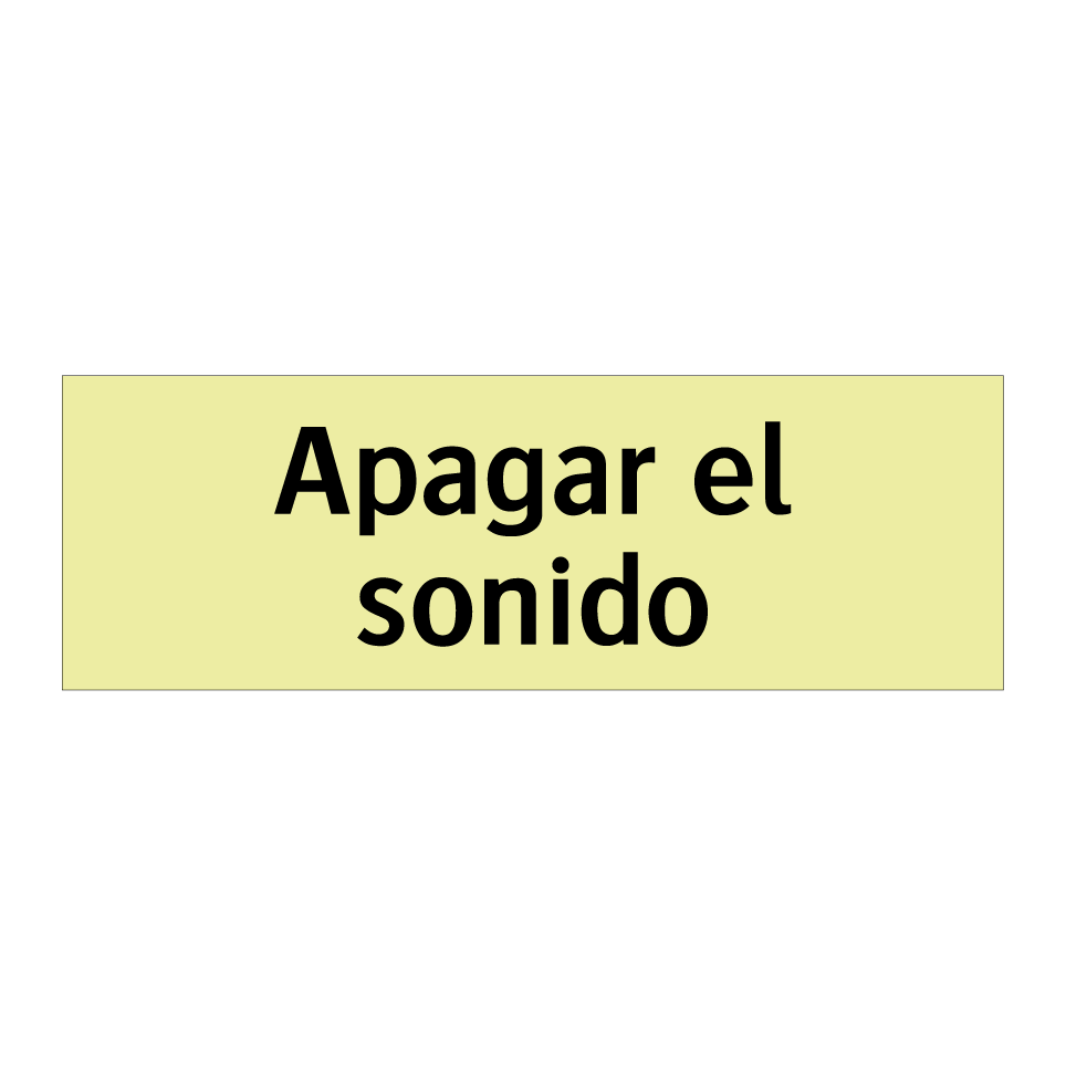 Apagar el sonido