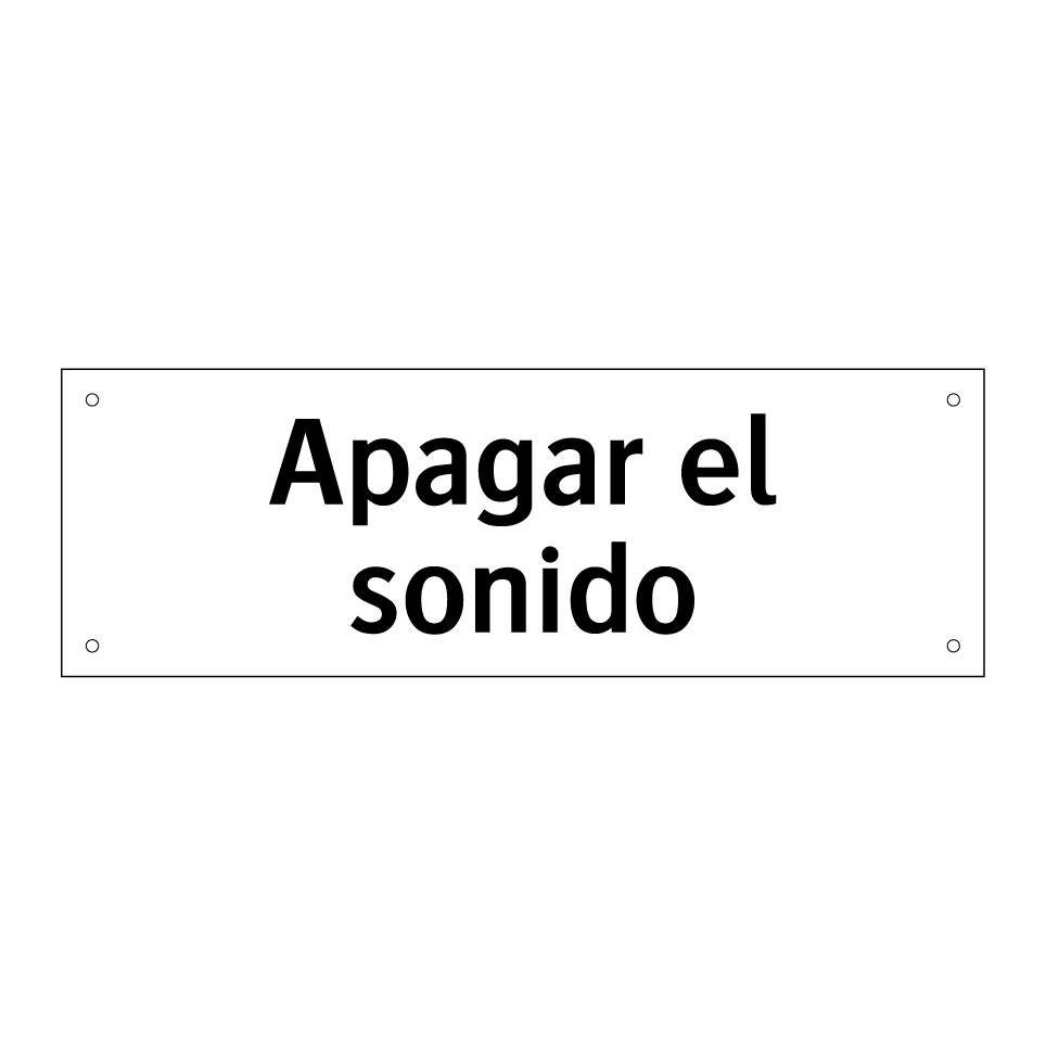 Apagar el sonido