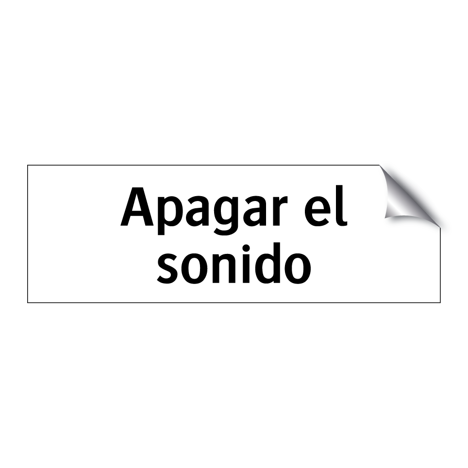 Apagar el sonido