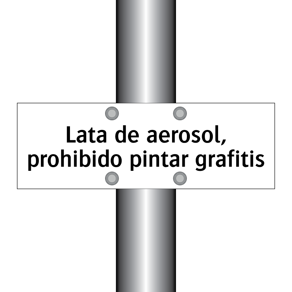 Lata de aerosol, prohibido pintar grafitis