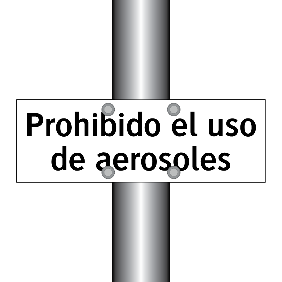 Prohibido el uso de aerosoles