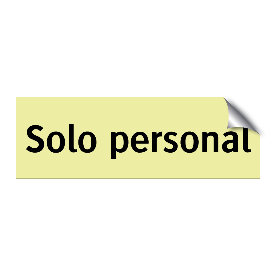 Solo personal