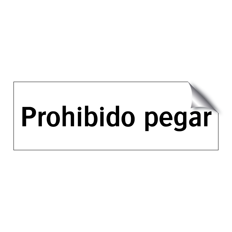 Prohibido pegar