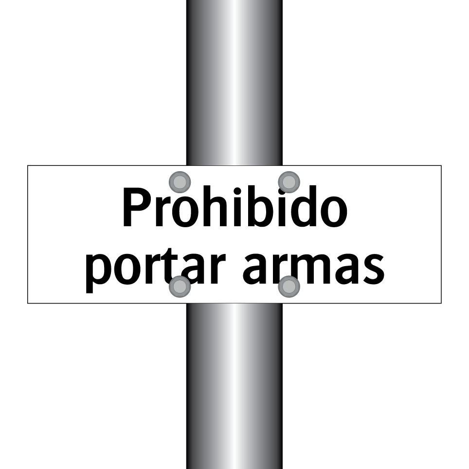 Prohibido portar armas