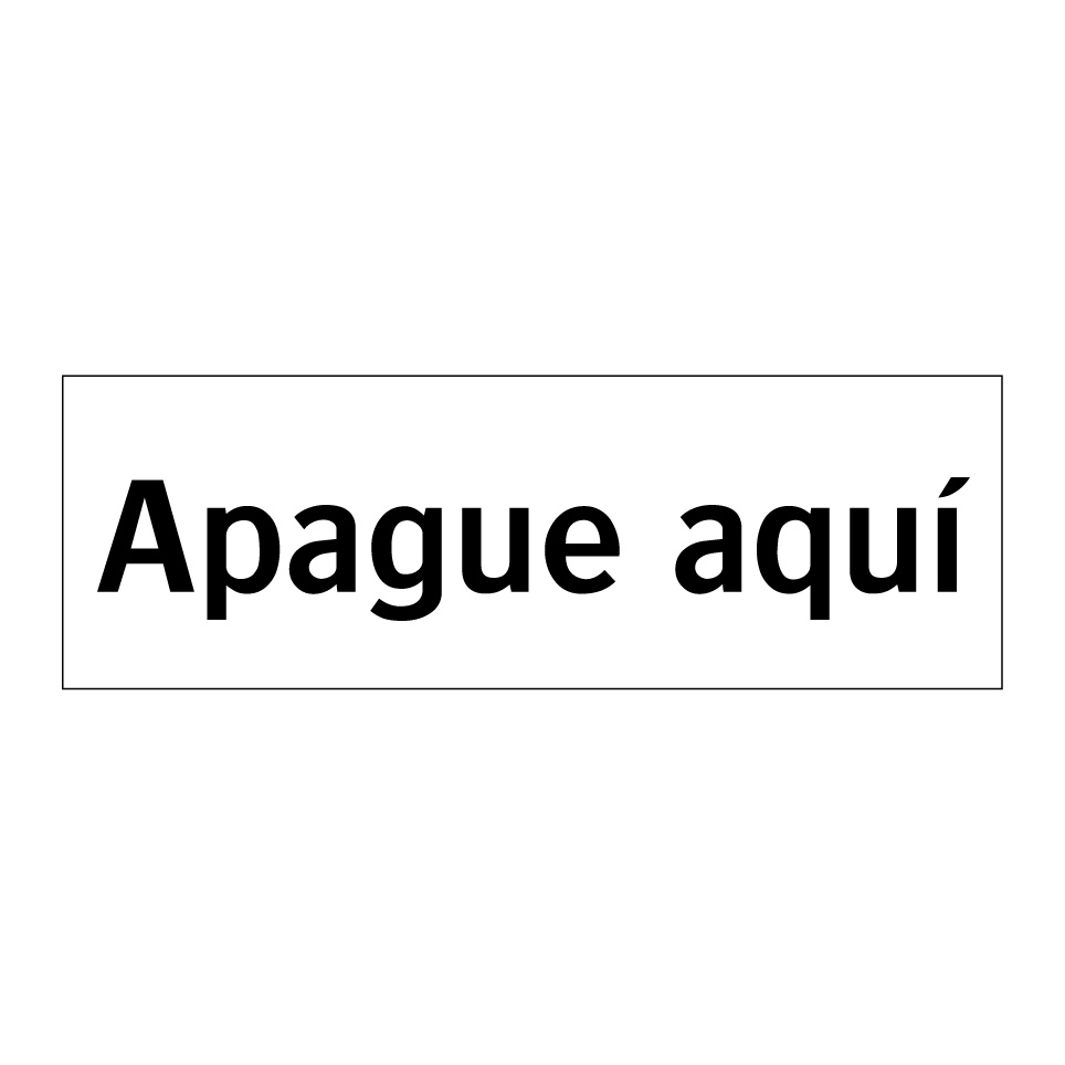 Apague aquí