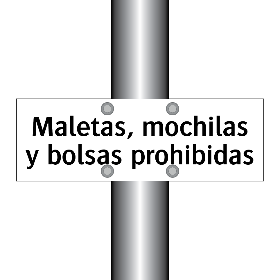 Maletas, mochilas y bolsas prohibidas