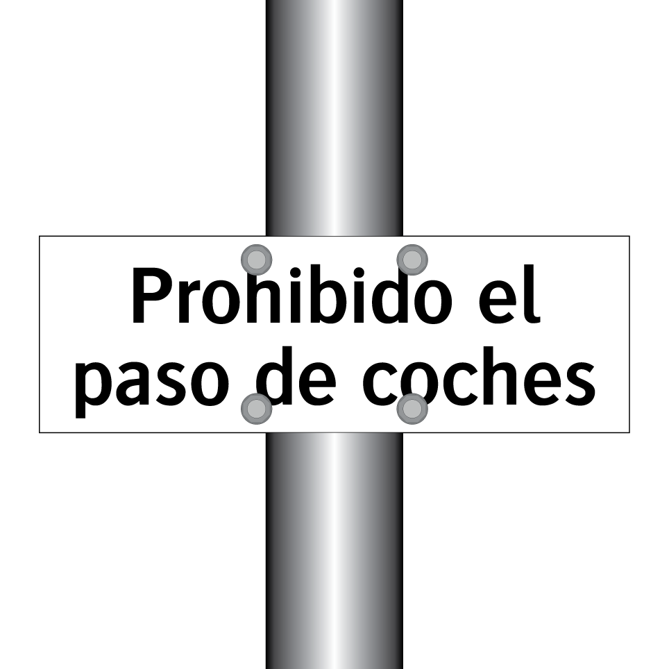 Prohibido el paso de coches