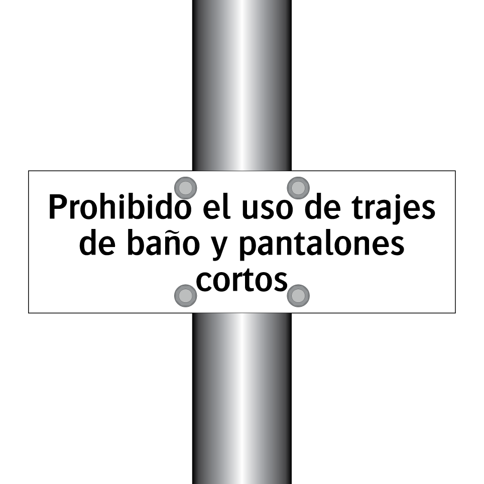Prohibido el uso de trajes de baño y pantalones cortos