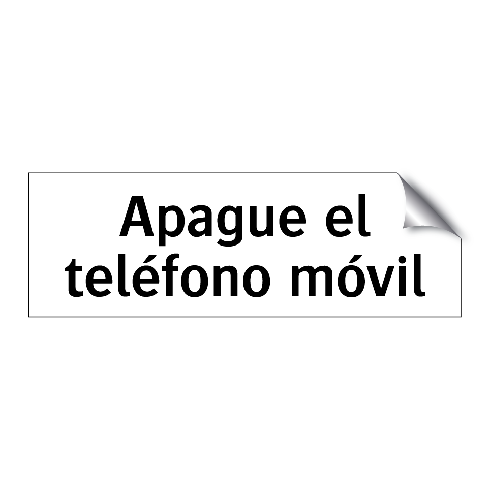 Apague el teléfono móvil