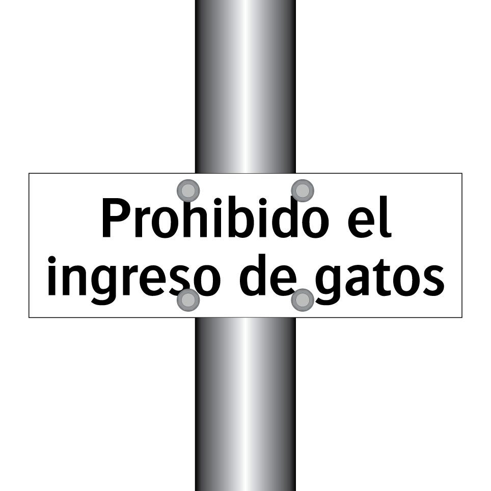 Prohibido el ingreso de gatos