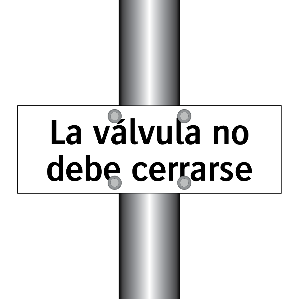 La válvula no debe cerrarse