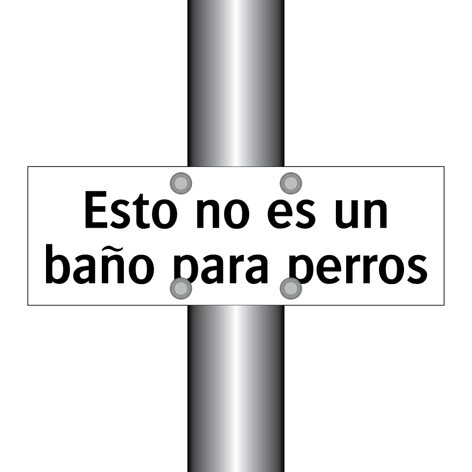 Esto no es un baño para perros