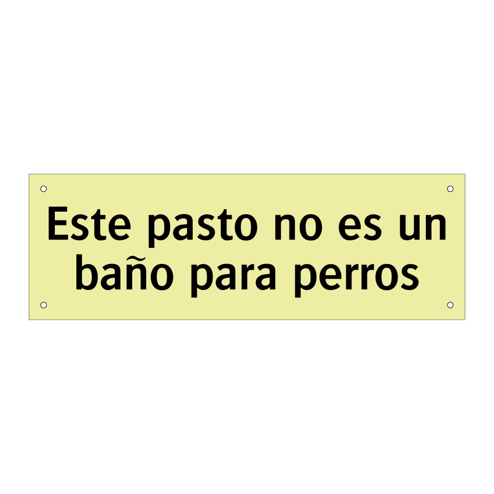 Este pasto no es un baño para perros