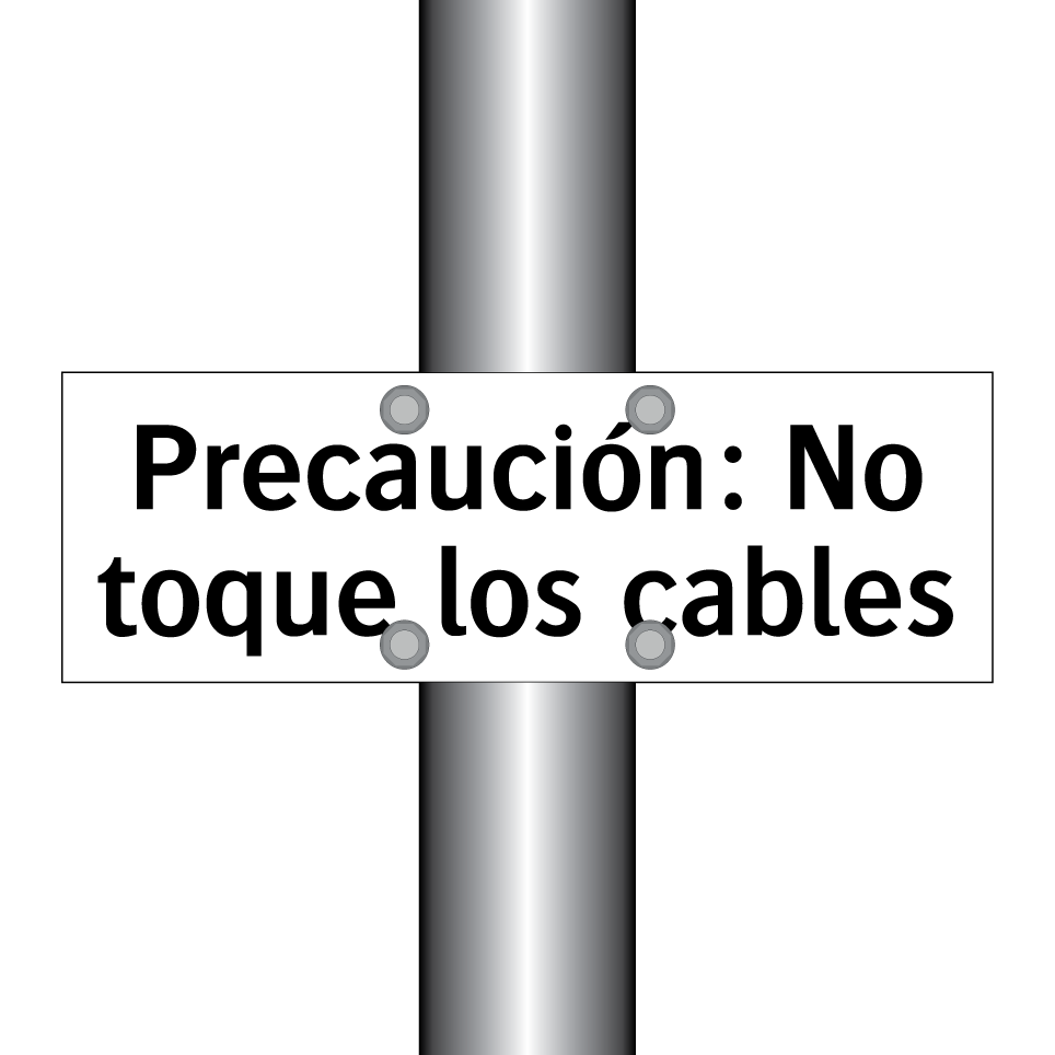 Precaución: No toque los cables