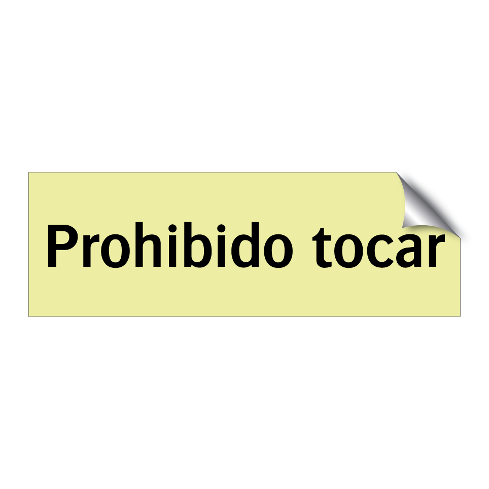 Prohibido tocar