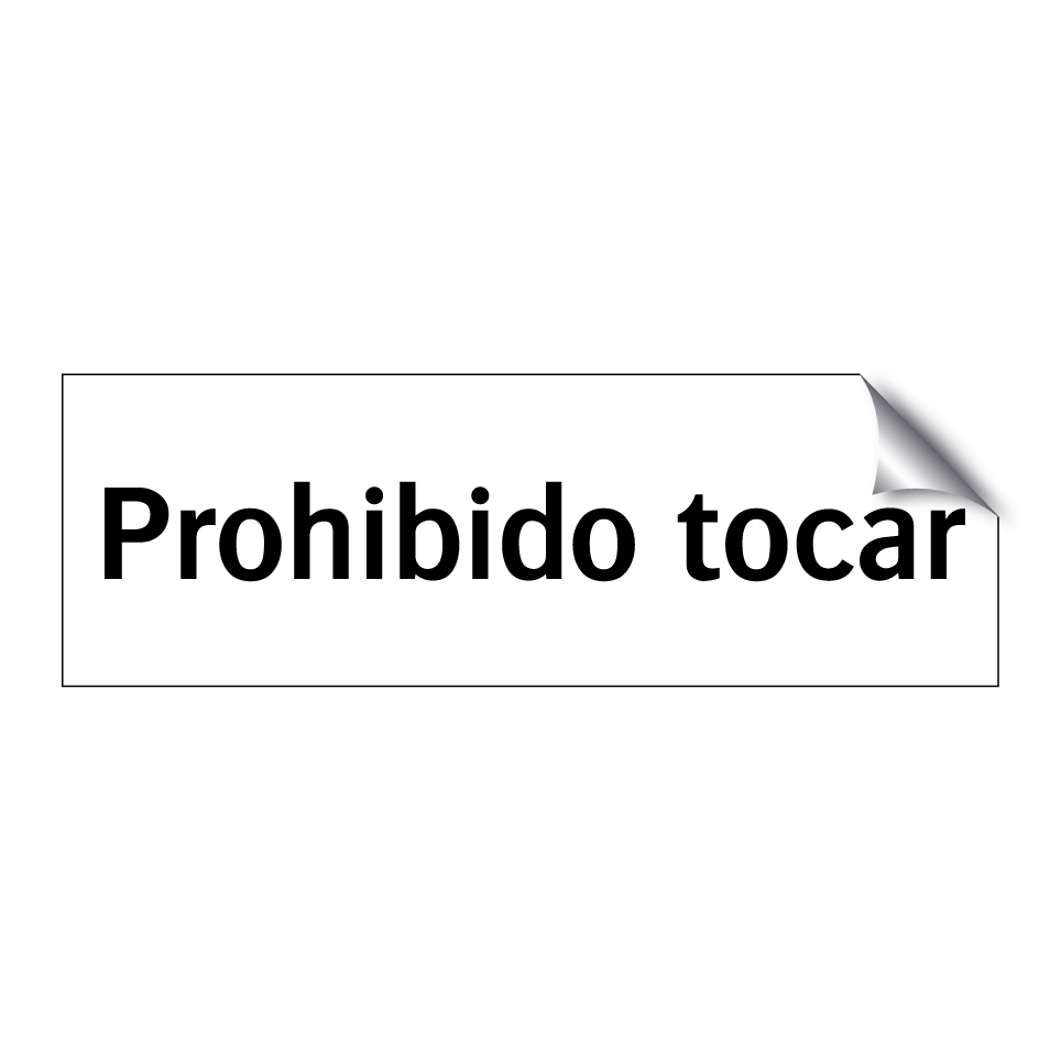 Prohibido tocar