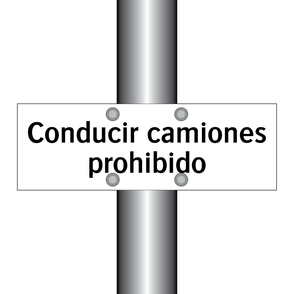 Conducir camiones prohibido