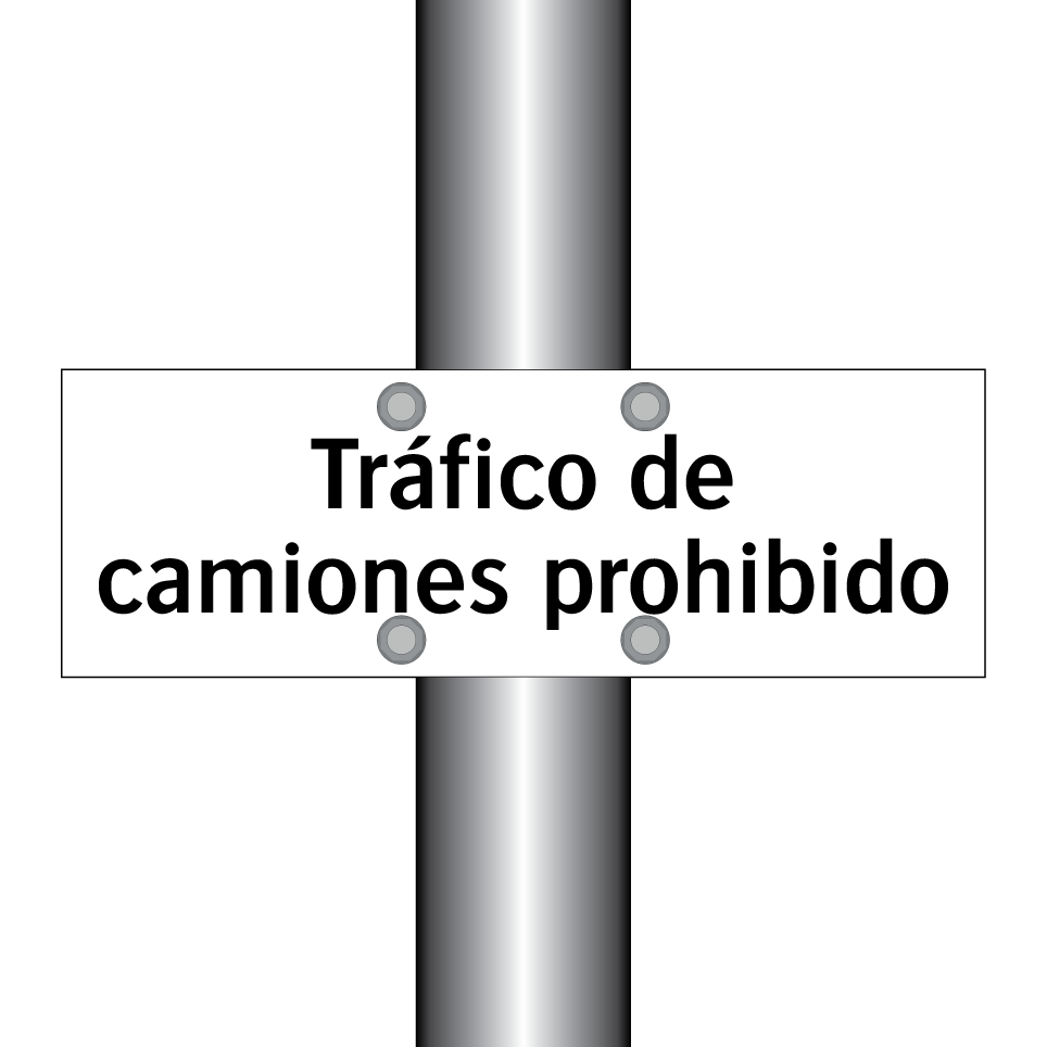 Tráfico de camiones prohibido