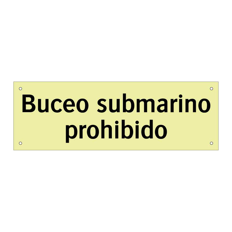 Buceo submarino prohibido