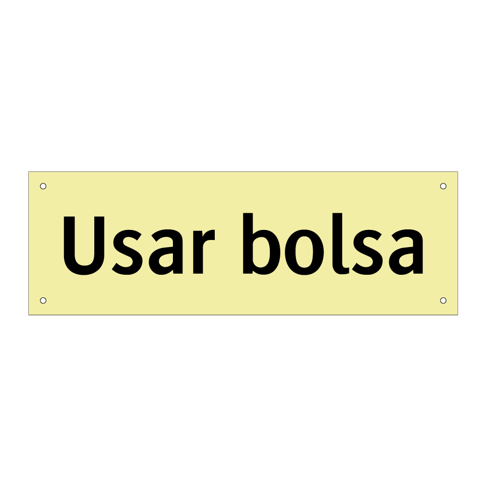 Usar bolsa