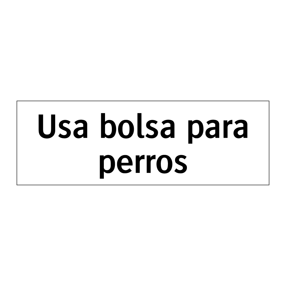 Usa bolsa para perros