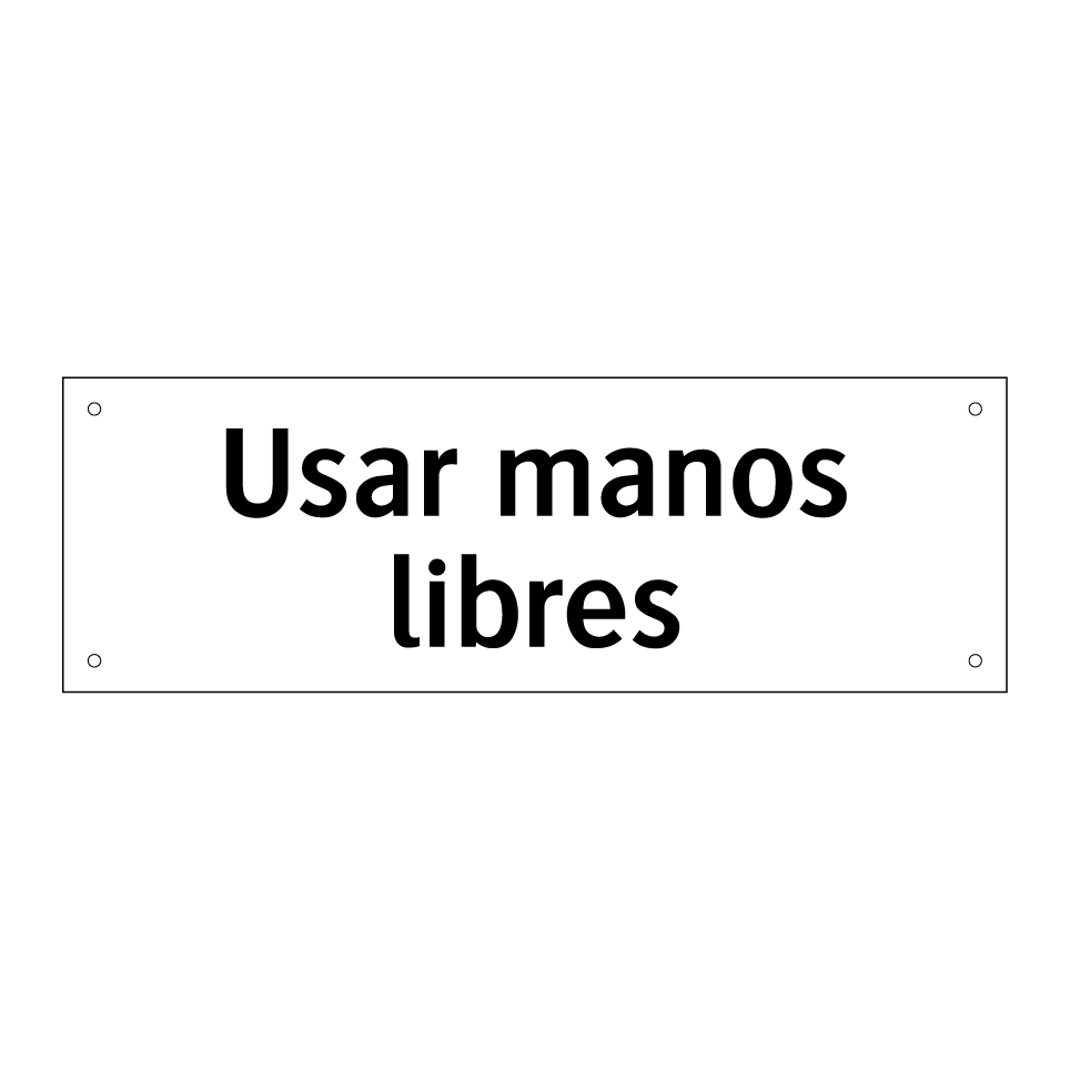 Usar manos libres