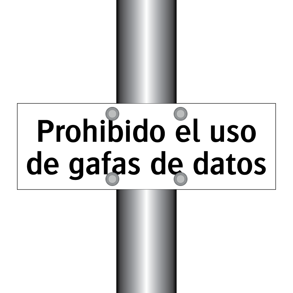 Prohibido el uso de gafas de datos
