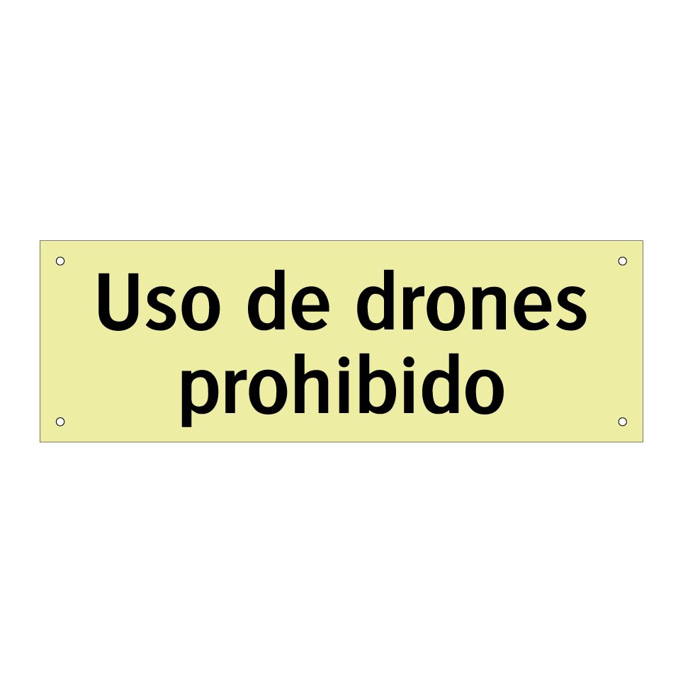 Uso de drones prohibido