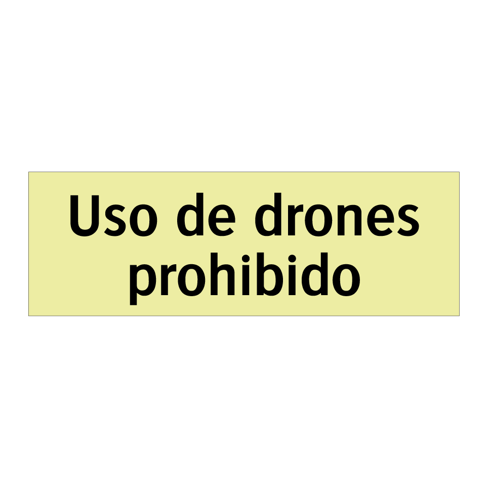 Uso de drones prohibido