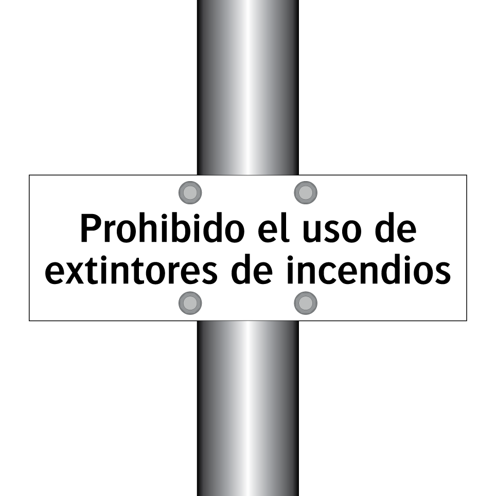 Prohibido el uso de extintores de incendios