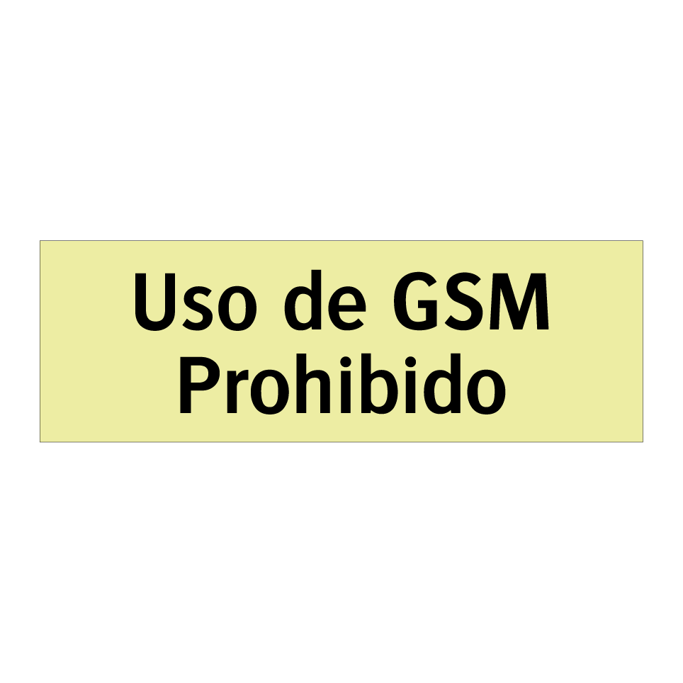 Uso de GSM Prohibido