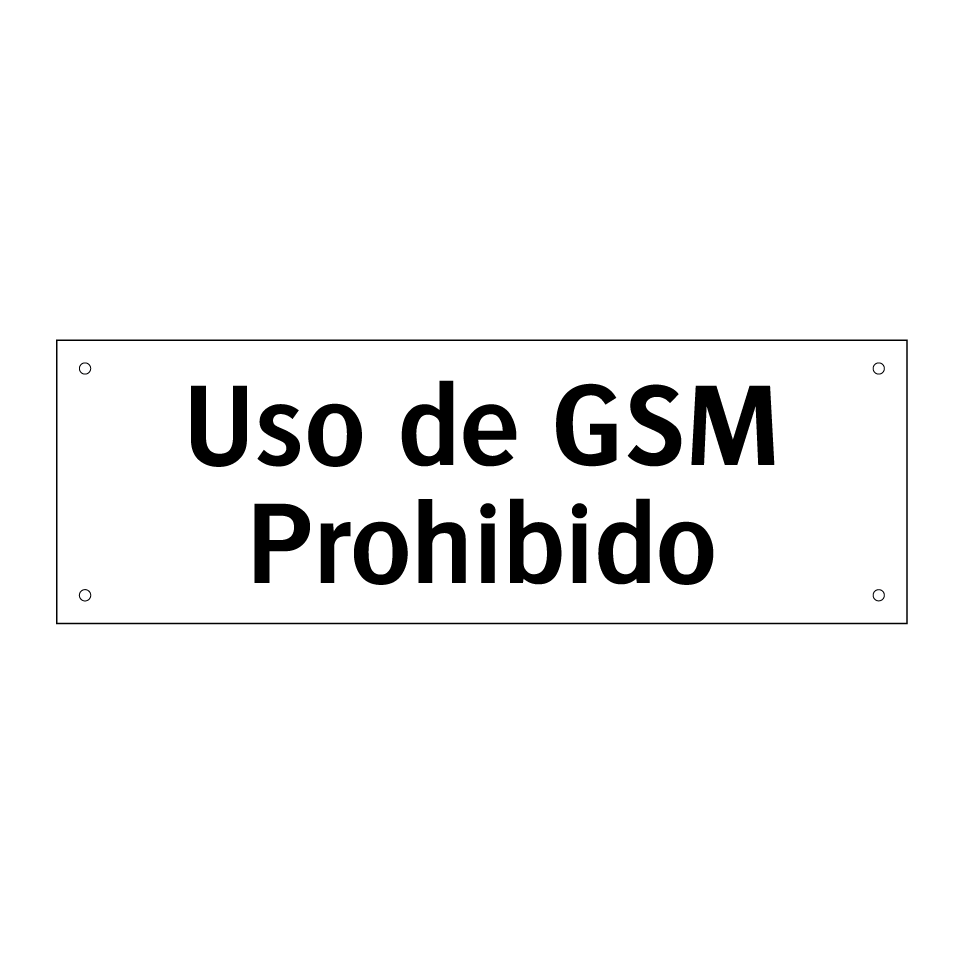 Uso de GSM Prohibido