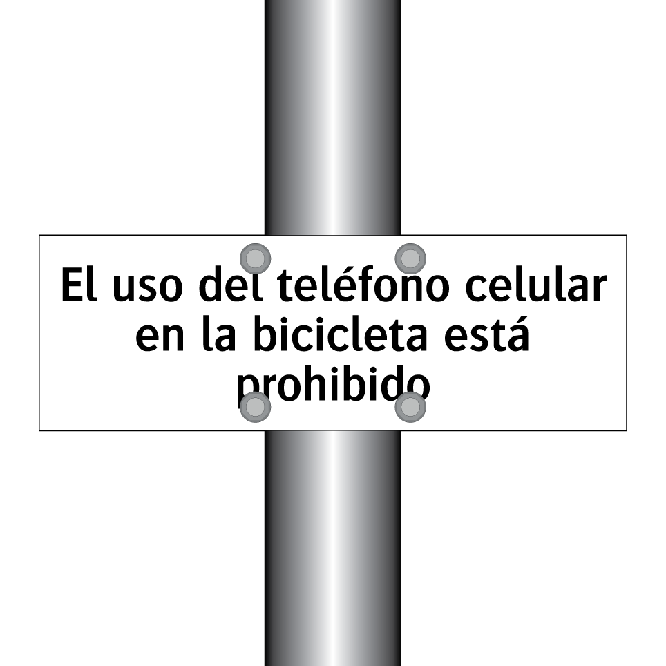 El uso del teléfono celular en la bicicleta está prohibido