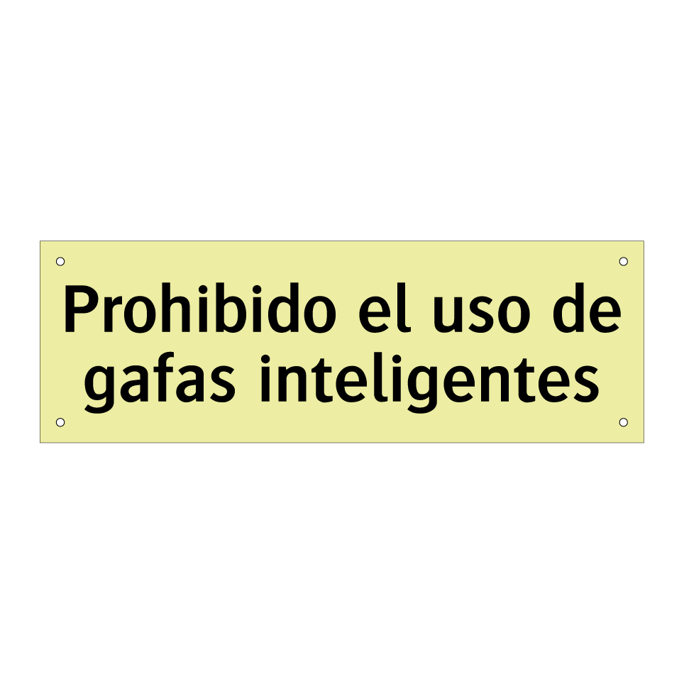 Prohibido el uso de gafas inteligentes