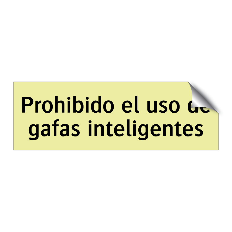 Prohibido el uso de gafas inteligentes